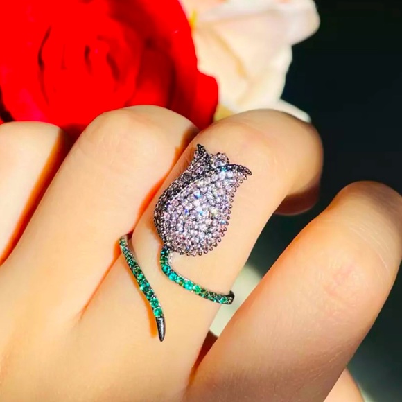 ✨✨Rose Lavander Tourmaline Ring✨✨ - Picture 3 of 5